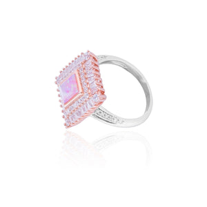 Mystery Pink Silver 925 Ring