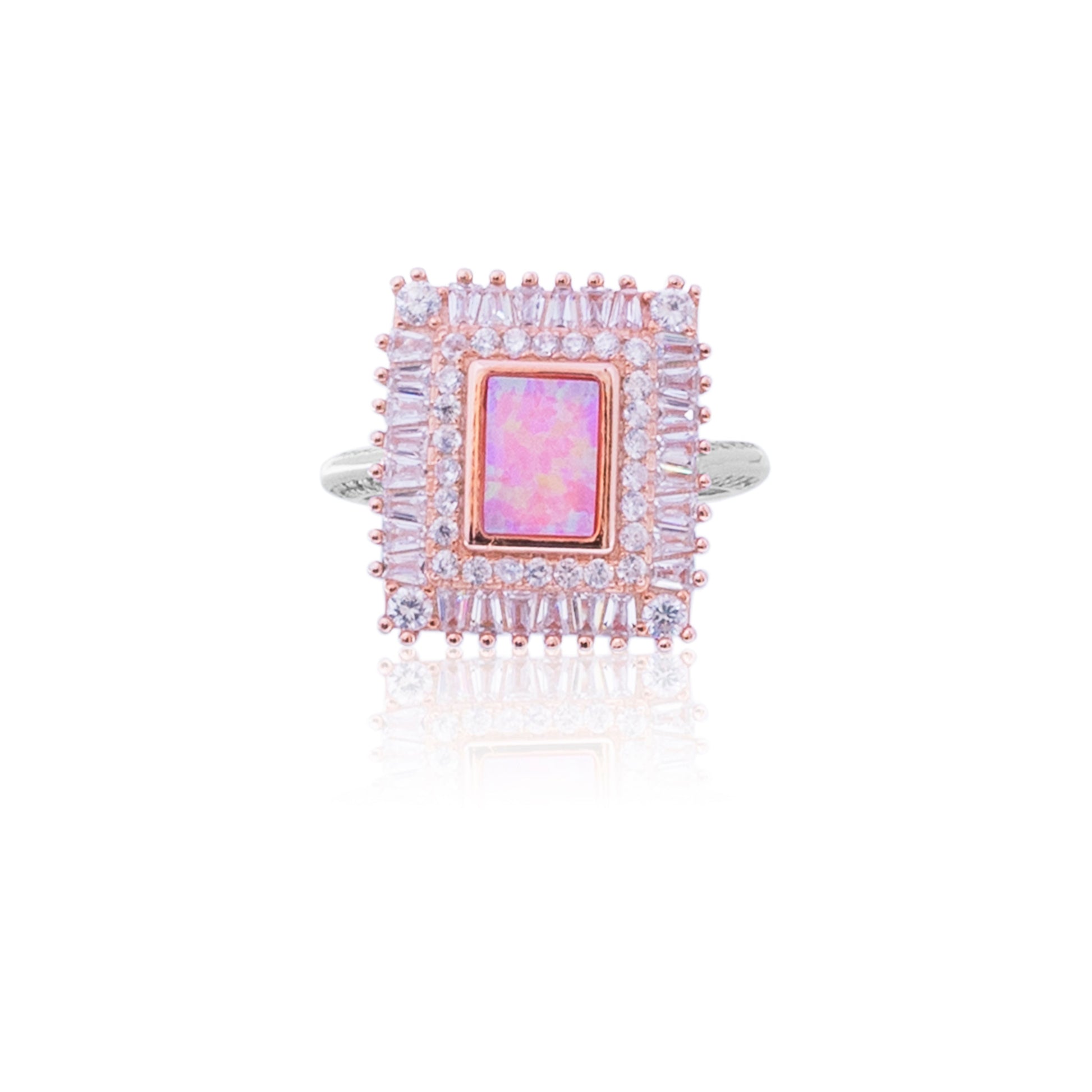 Mystery Pink Silver 925 Ring