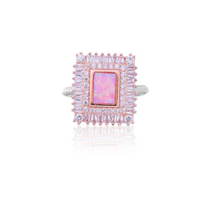 Mystery Pink Silver 925 Ring