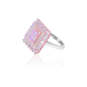 Mystery Pink Silver 925 Ring