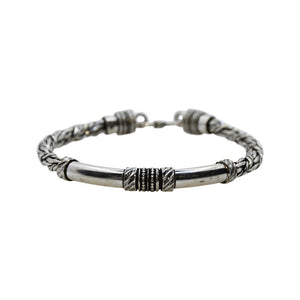 Ethnic Twine Oxidized Silver 925 Bracelets