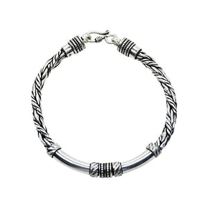 Ethnic Twine Oxidized Silver 925 Bracelets