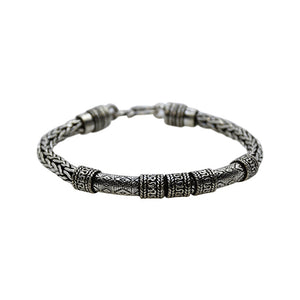 Knitted Oxidized Silver 925 Bracelets