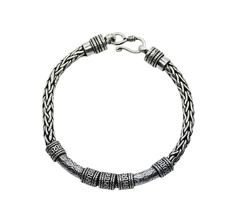 Knitted Oxidized Silver 925 Bracelets