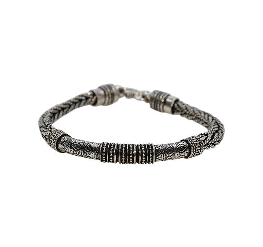 Coiled Oxidized Silver 925 Bracelets