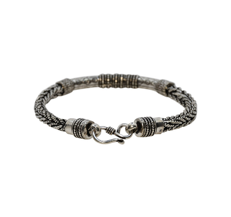 Coiled Oxidized Silver 925 Bracelets