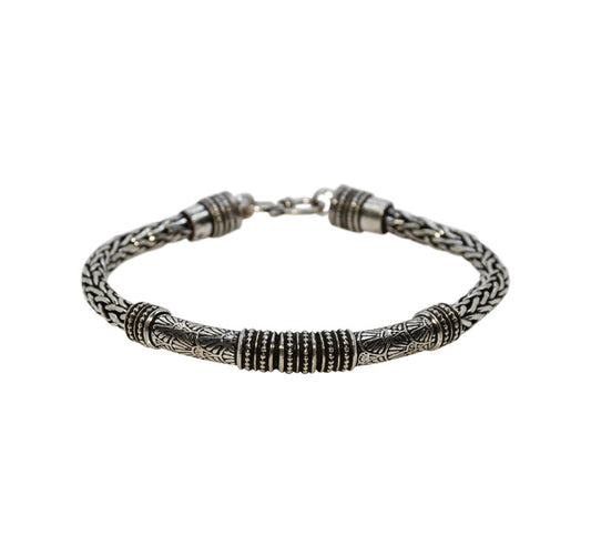 Braided Oxidized Silver 925 Bracelets