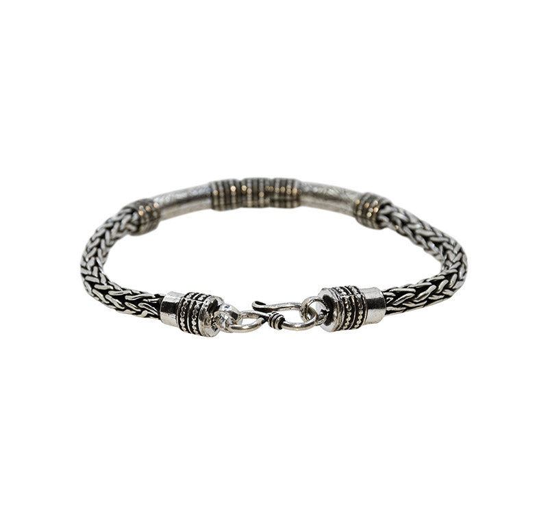 Braided Oxidized Silver 925 Bracelets