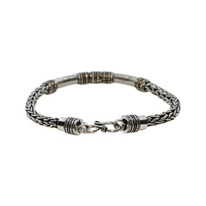 Braided Oxidized Silver 925 Bracelets