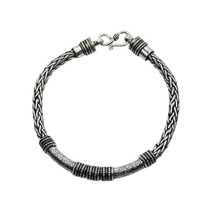 Braided Oxidized Silver 925 Bracelets