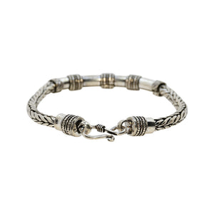 Ethnic Knitted Oxidized Silver 925 Bracelets