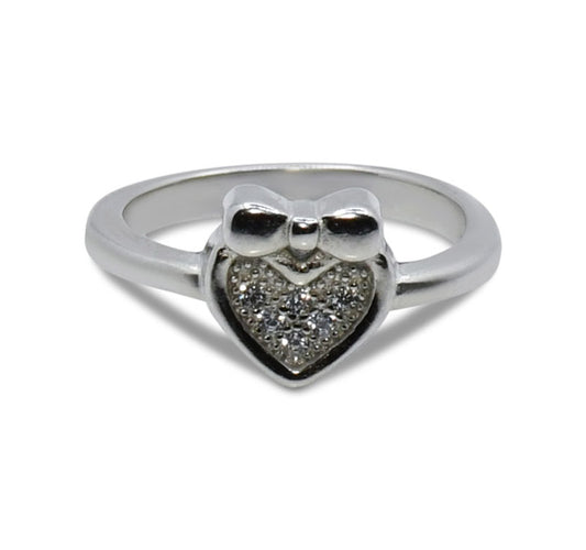 Cupid Bow Silver 925 Ring Kid Baby