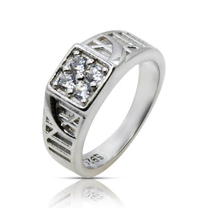 Studded Bridge Silver 925 Ring for kid Baby