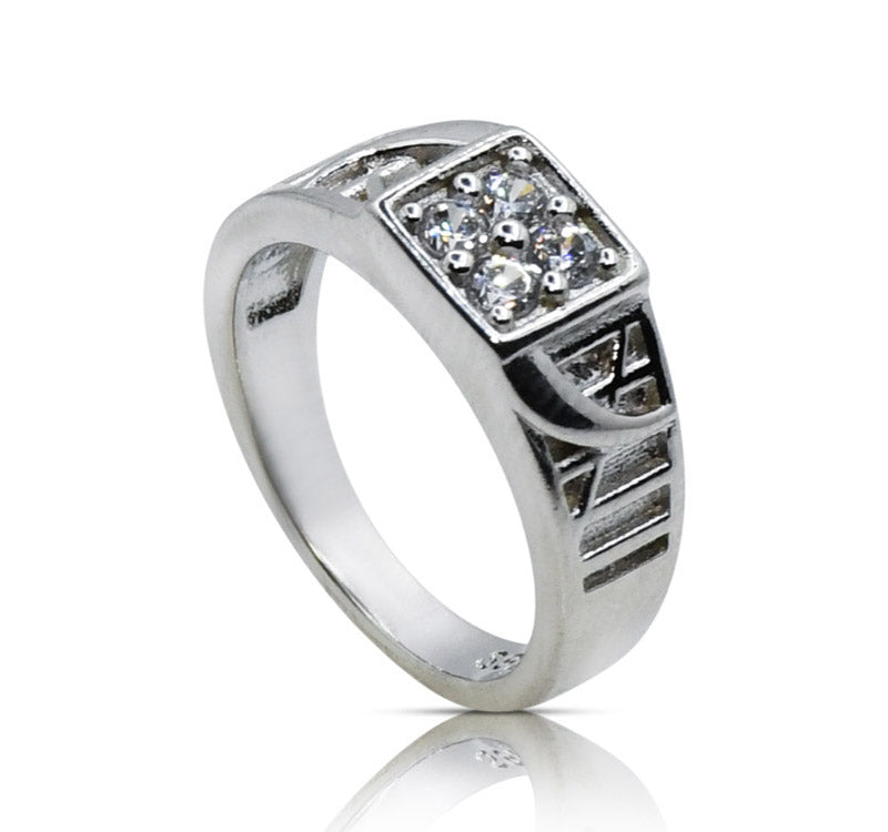 Studded Bridge Silver 925 Ring for kid Baby