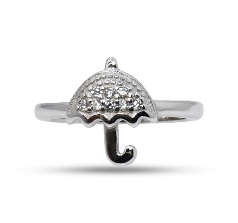 Umbrella Silver 925 Ring Kid