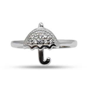 Umbrella Silver 925 Ring Kid