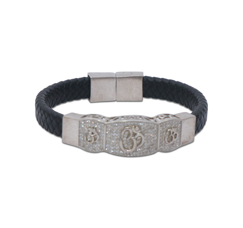 Embellished Om Belt Silver 925 Bracelets