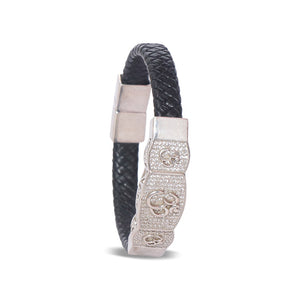 Embellished Om Belt Silver 925 Bracelets