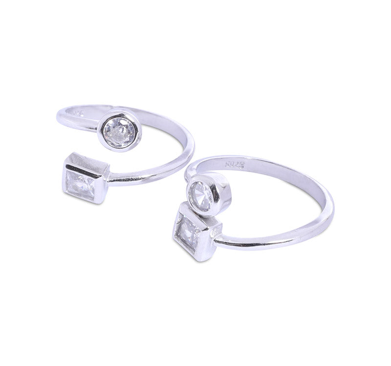 Geometry Silver 925 Toe Ring