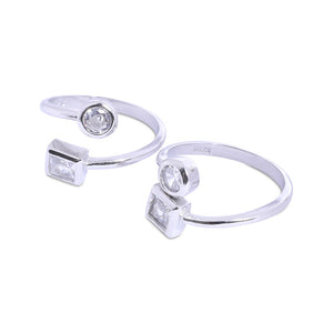 Geometry Silver 925 Toe Ring