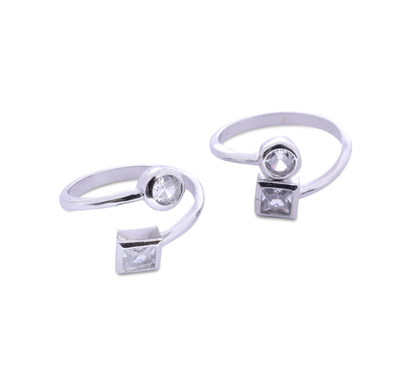 Geometry Silver 925 Toe Ring