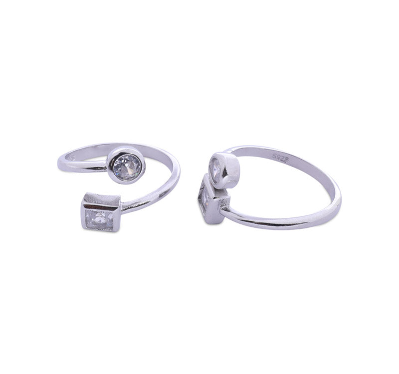 Geometry Silver 925 Toe Ring