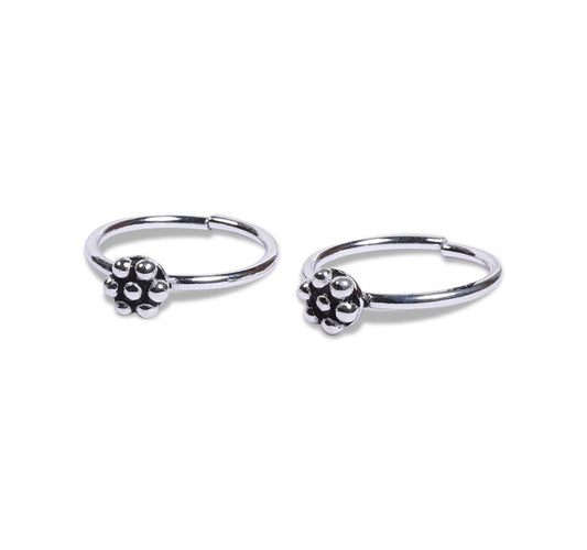 Floral Silver 925 Toe Ring