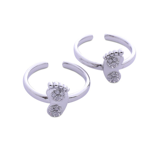 Foot Design Silver 925 Toe Ring