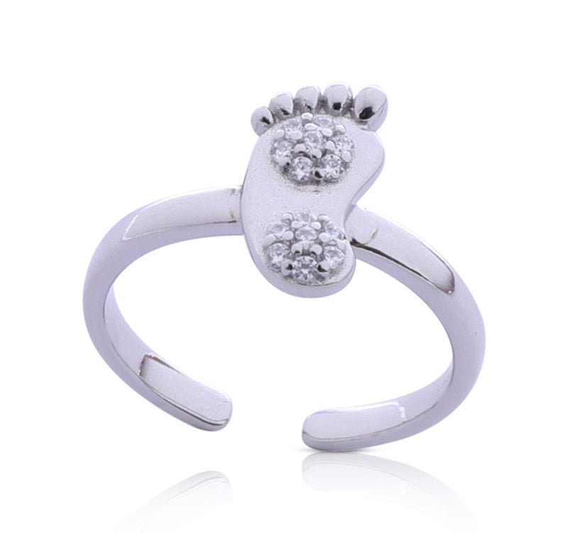 Foot Design Silver 925 Toe Ring