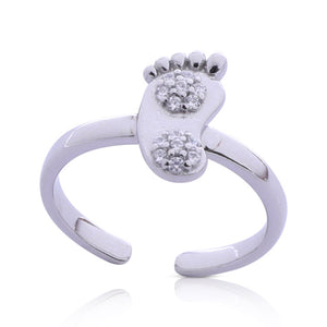 Foot Design Silver 925 Toe Ring