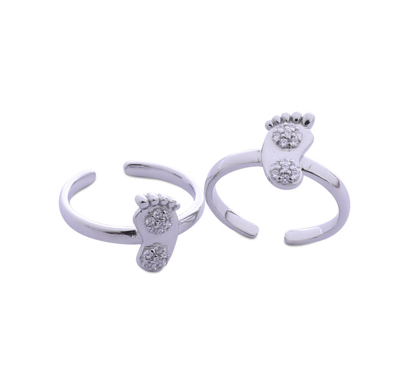 Foot Design Silver 925 Toe Ring