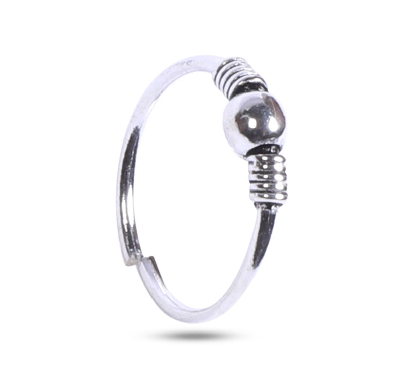 Silver Bead 925 Toe Ring