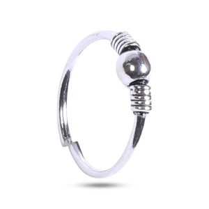 Silver Bead 925 Toe Ring