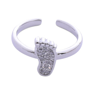 Sparkle Foot Silver 925 Toe Ring