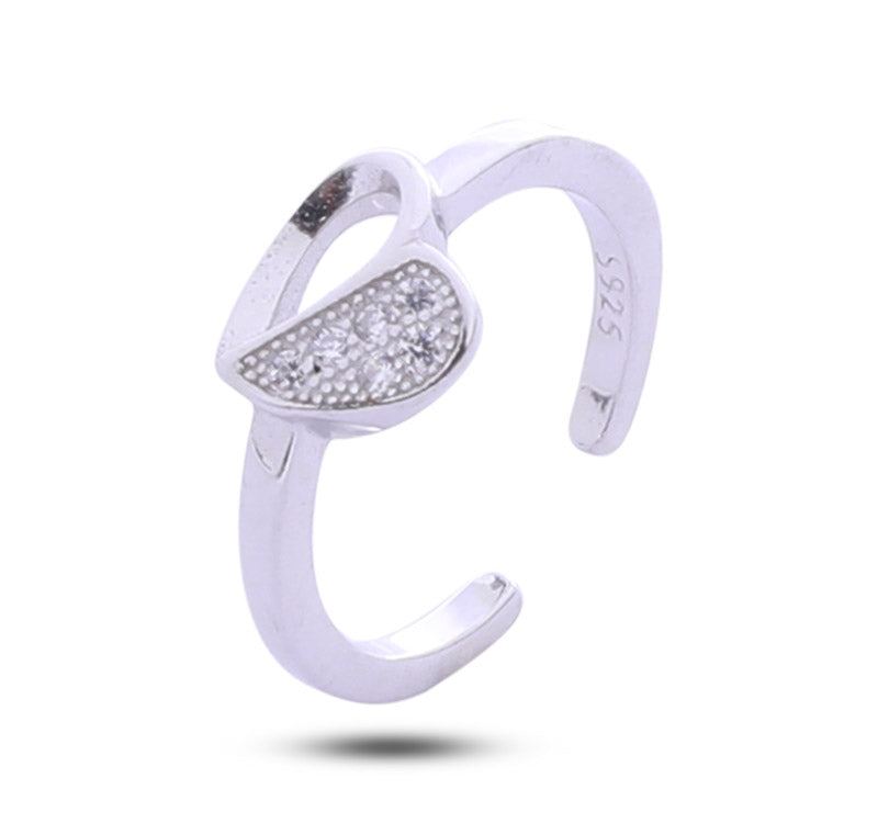 Little Heart Silver 925 Toe Ring