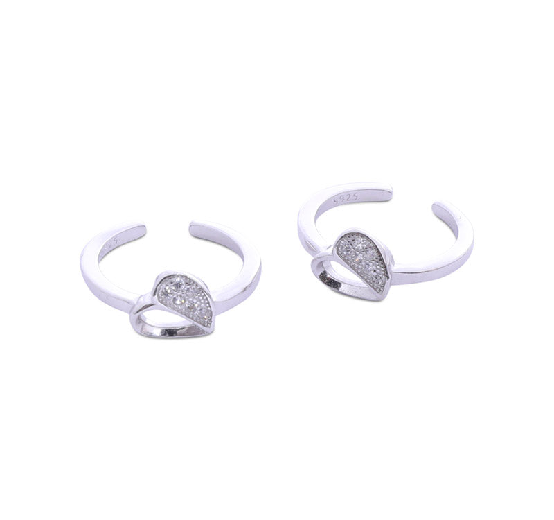 Little Heart Silver 925 Toe Ring