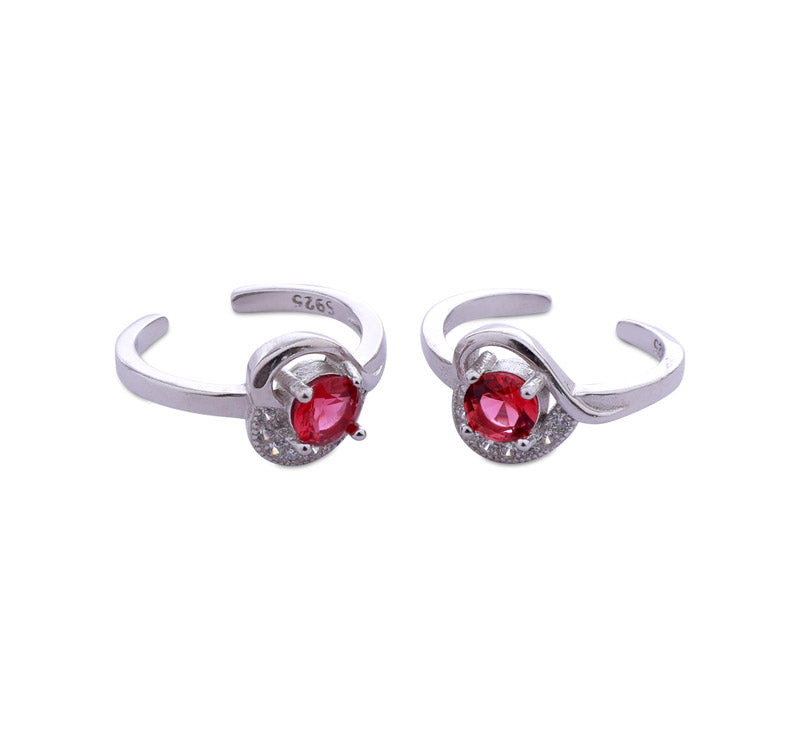 Angelica Ruby Red Silver 925 Ring