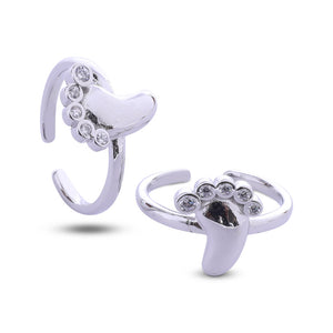 Foot Steps Silver 925 Toe Ring