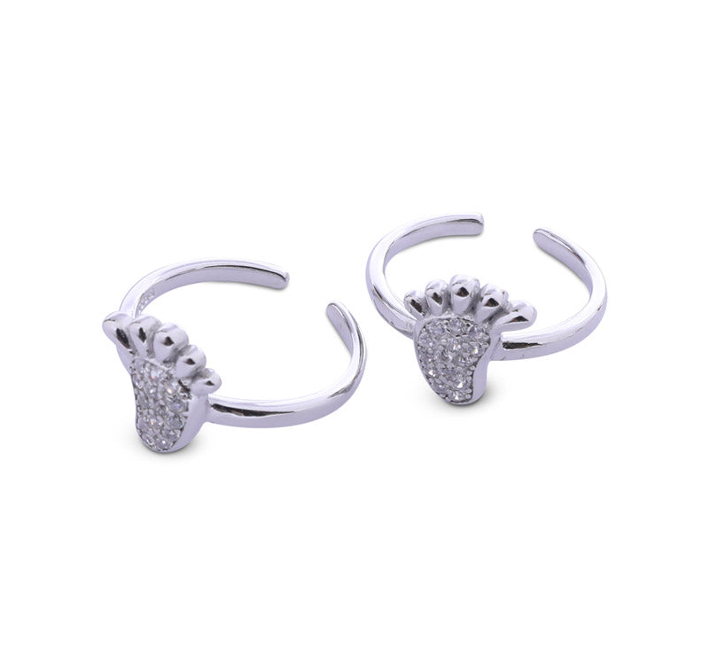 Step by Step Silver 925 Toe Ring