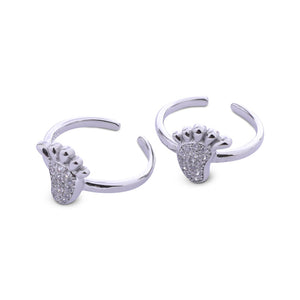 Step by Step Silver 925 Toe Ring