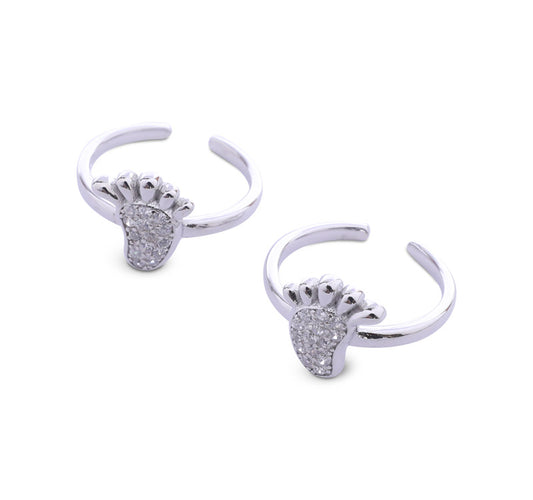 Step by Step Silver 925 Toe Ring