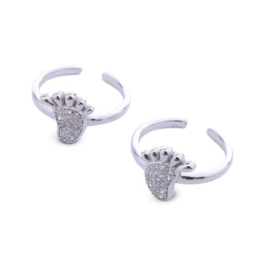 Step by Step Silver 925 Toe Ring