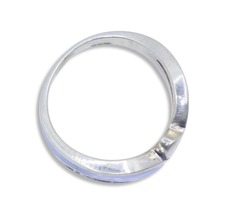 Pink-Blue Silver 925 Ring