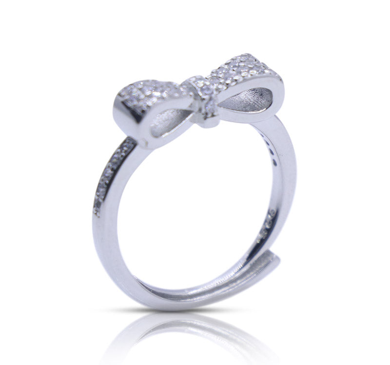 Shiny Ribbon Silver 925 Ring