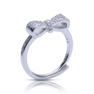 Shiny Ribbon Silver 925 Ring