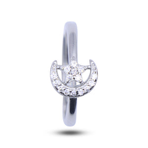 Moon Star Silver 925 Ring