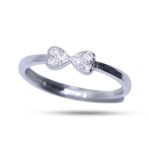 Delicate Bow Silver 925 Ring