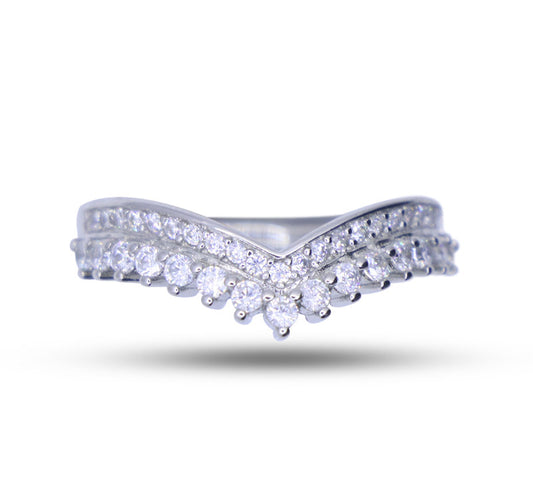 Princess Tiara Silver 925 Ring