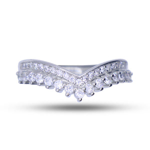 Princess Tiara Silver 925 Ring