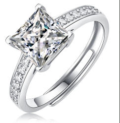 Delmont Moissanite Silver 925 Ring